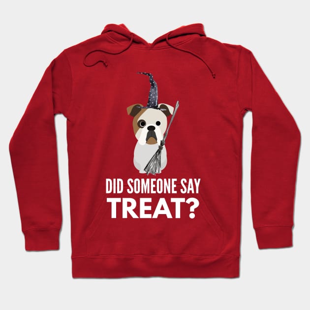 Bulldog Halloween Trick or Treat Hoodie by DoggyStyles